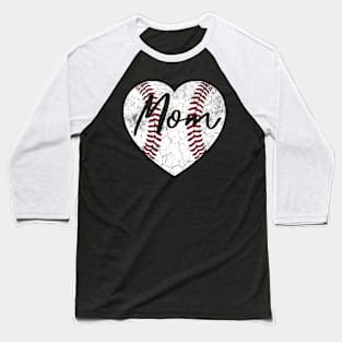 Baseball Softball Heart Mom Mother'S Day Baseball T-Shirt